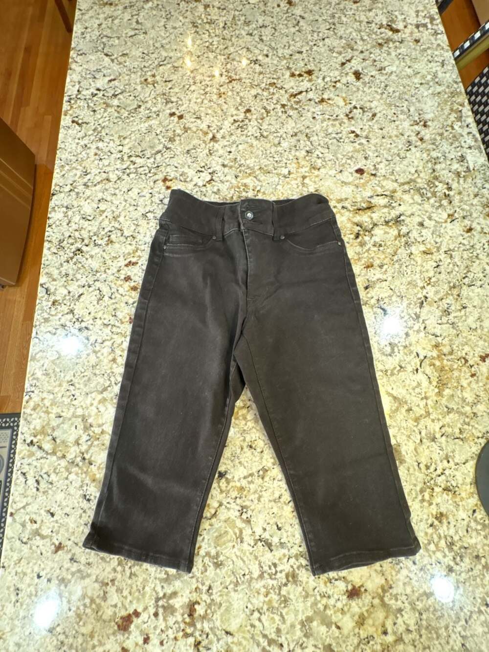 Fath Jeans Size 8 Black Cropped Pants Keep The Faith